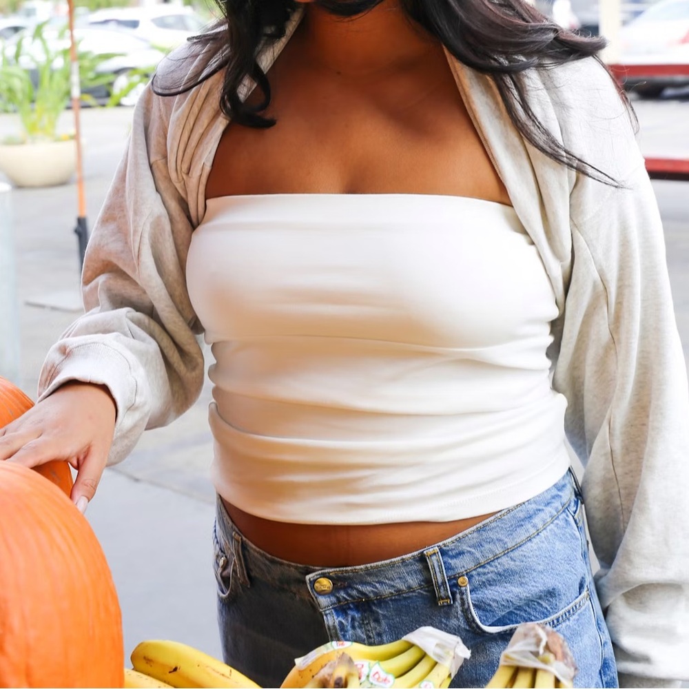 DJERF Avenue Daily Tube Top White